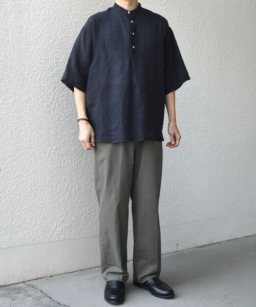 SHIPS / シップス シャツ・ブラウス | SHIPS any:〈洗濯機可能〉ピュアリネン バンド スキッパー ハーフスリーブ プルオーバー シャツ 26SS◆ | 詳細13