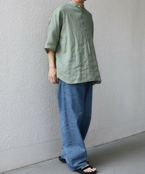 SHIPS / シップス シャツ・ブラウス | SHIPS any:〈洗濯機可能〉ピュアリネン バンド スキッパー ハーフスリーブ プルオーバー シャツ 26SS◆ | 詳細28