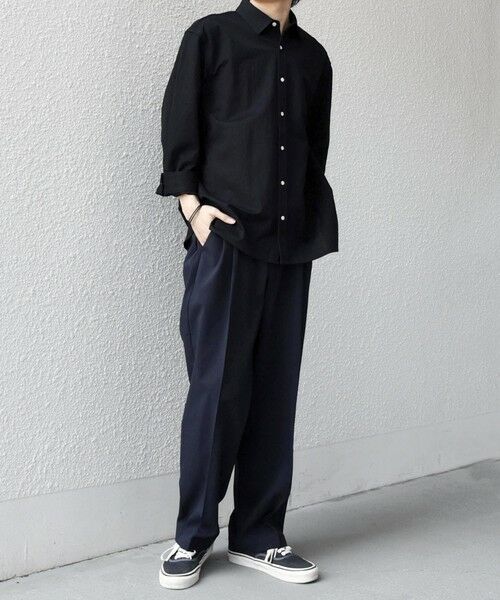 SHIPS / シップス シャツ・ブラウス | SHIPS any:〈接触冷感/ストレッチ〉360° THE CIRCLE STRETCH リネン ミックス 7分袖 レギュラー シャツ(セットアップ対応)◆ | 詳細1