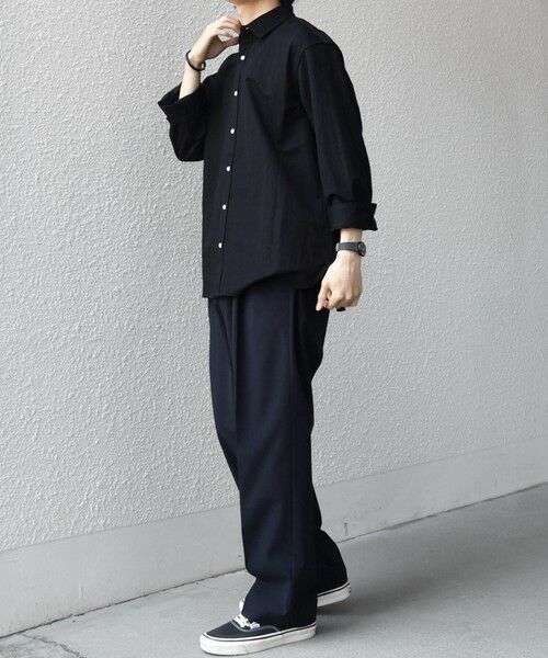 SHIPS / シップス シャツ・ブラウス | SHIPS any:〈接触冷感/ストレッチ〉360° THE CIRCLE STRETCH リネン ミックス 7分袖 レギュラー シャツ(セットアップ対応)◆ | 詳細2