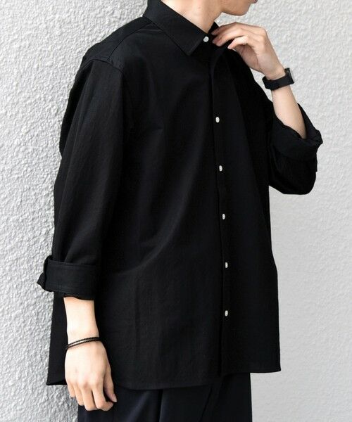 SHIPS / シップス シャツ・ブラウス | SHIPS any:〈接触冷感/ストレッチ〉360° THE CIRCLE STRETCH リネン ミックス 7分袖 レギュラー シャツ(セットアップ対応)◆ | 詳細5