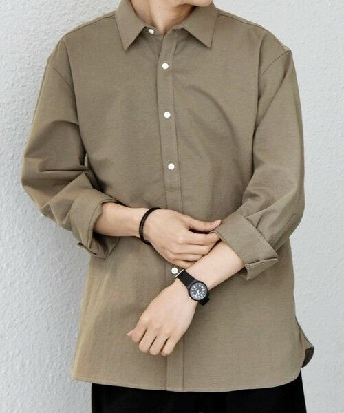 SHIPS / シップス シャツ・ブラウス | SHIPS any:〈接触冷感/ストレッチ〉360° THE CIRCLE STRETCH リネン ミックス 7分袖 レギュラー シャツ(セットアップ対応)◆ | 詳細11