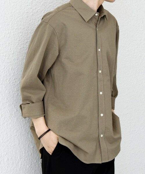 SHIPS / シップス シャツ・ブラウス | SHIPS any:〈接触冷感/ストレッチ〉360° THE CIRCLE STRETCH リネン ミックス 7分袖 レギュラー シャツ(セットアップ対応)◆ | 詳細12