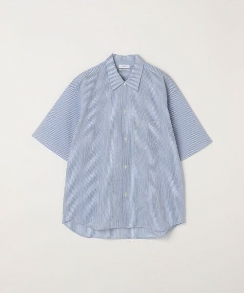 SHIPS / シップス シャツ・ブラウス | SHIPS any: JAPAN MADE ブルー ストライプ/ソリッド レギュラーカラー 半袖 シャツ◆ | 詳細13