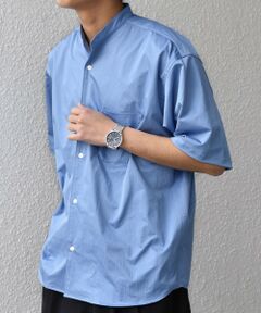 SHIPS / シップス シャツ・ブラウス | SHIPS any:〈ストレッチ〉Primeflex(R) JAPAN MADE バンドカラー ポケット 半袖 シャツ◆