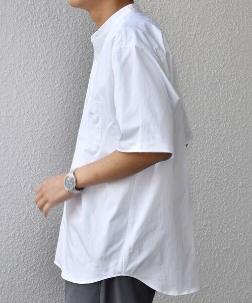 SHIPS / シップス シャツ・ブラウス | SHIPS any:〈ストレッチ〉Primeflex(R) JAPAN MADE バンドカラー ポケット 半袖 シャツ◆ | 詳細4