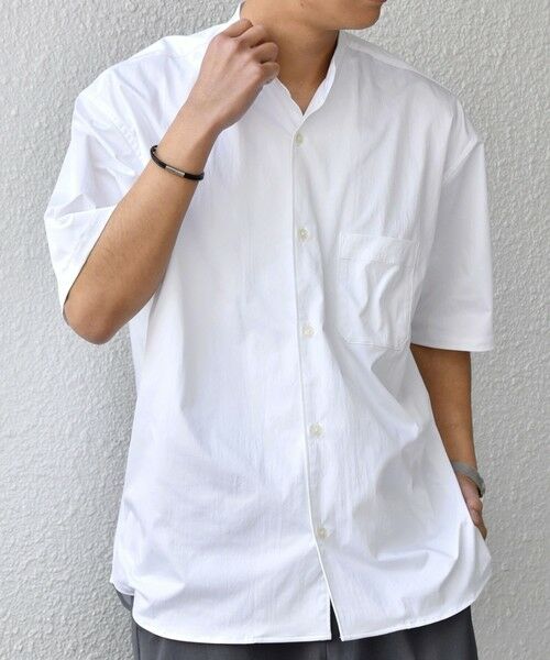 SHIPS / シップス シャツ・ブラウス | SHIPS any:〈ストレッチ〉Primeflex(R) JAPAN MADE バンドカラー ポケット 半袖 シャツ◆ | 詳細6