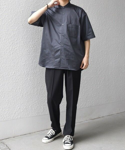 SHIPS / シップス シャツ・ブラウス | SHIPS any:〈ストレッチ〉Primeflex(R) JAPAN MADE バンドカラー ポケット 半袖 シャツ◆ | 詳細14