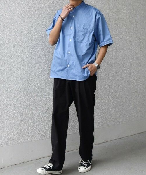 SHIPS / シップス シャツ・ブラウス | SHIPS any:〈ストレッチ〉Primeflex(R) JAPAN MADE バンドカラー ポケット 半袖 シャツ◆ | 詳細21