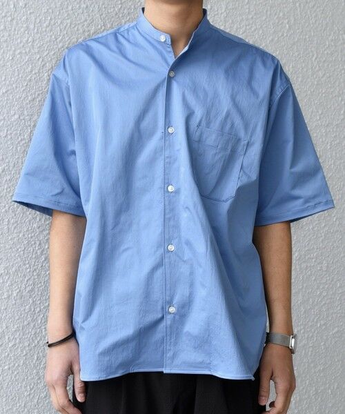 SHIPS / シップス シャツ・ブラウス | SHIPS any:〈ストレッチ〉Primeflex(R) JAPAN MADE バンドカラー ポケット 半袖 シャツ◆ | 詳細23