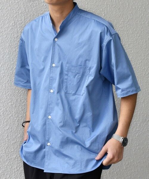SHIPS / シップス シャツ・ブラウス | SHIPS any:〈ストレッチ〉Primeflex(R) JAPAN MADE バンドカラー ポケット 半袖 シャツ◆ | 詳細24