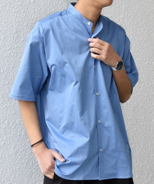SHIPS / シップス シャツ・ブラウス | SHIPS any:〈ストレッチ〉Primeflex(R) JAPAN MADE バンドカラー ポケット 半袖 シャツ◆ | 詳細26