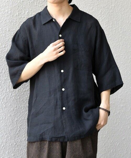SHIPS / シップス シャツ・ブラウス | SHIPS any:〈洗濯機可能〉ピュアリネン リラックス オープンカラー シャツ◆ | 詳細10