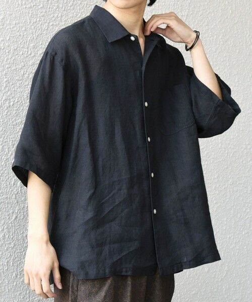 SHIPS / シップス シャツ・ブラウス | SHIPS any:〈洗濯機可能〉ピュアリネン リラックス オープンカラー シャツ◆ | 詳細11