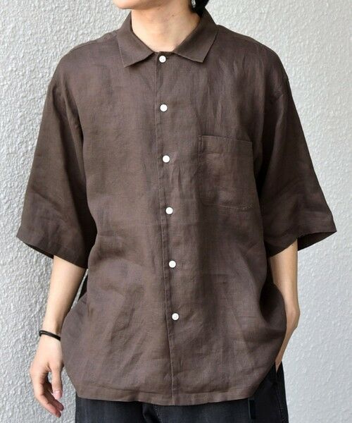 SHIPS / シップス シャツ・ブラウス | SHIPS any:〈洗濯機可能〉ピュアリネン リラックス オープンカラー シャツ◆ | 詳細17
