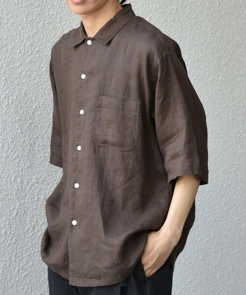 SHIPS / シップス シャツ・ブラウス | SHIPS any:〈洗濯機可能〉ピュアリネン リラックス オープンカラー シャツ◆ | 詳細18