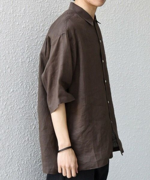 SHIPS / シップス シャツ・ブラウス | SHIPS any:〈洗濯機可能〉ピュアリネン リラックス オープンカラー シャツ◆ | 詳細19