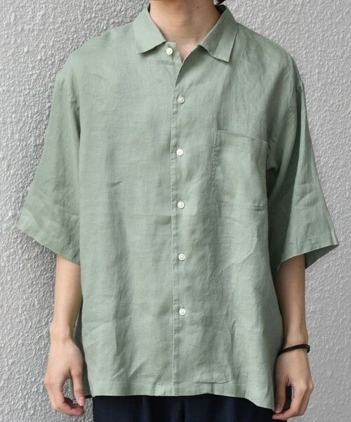 SHIPS / シップス シャツ・ブラウス | SHIPS any:〈洗濯機可能〉ピュアリネン リラックス オープンカラー シャツ◆ | 詳細24