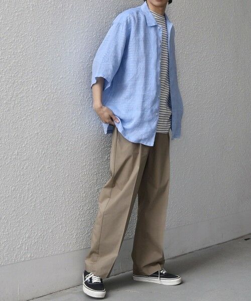 SHIPS / シップス シャツ・ブラウス | SHIPS any:〈洗濯機可能〉ピュアリネン リラックス オープンカラー シャツ◆ | 詳細30