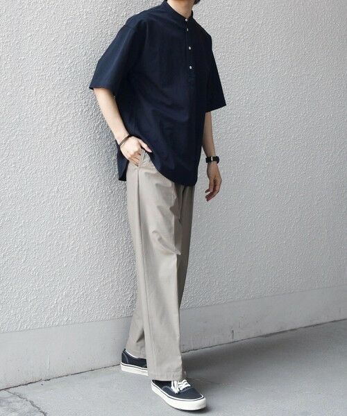 SHIPS / シップス シャツ・ブラウス | SHIPS any:〈接触冷感/ストレッチ〉360° THE CIRCLE STRETCH リネン ミックス バンドカラー プルオーバー シャツ(セットアップ対応)◆ | 詳細18