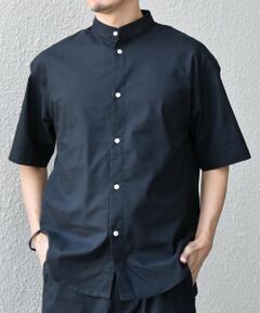 SHIPS / シップス シャツ・ブラウス | 【WEB限定】SHIPS any: ハイブリッドリネン バンドカラー ショートスリーブ シャツ(セットアップ対応)◆