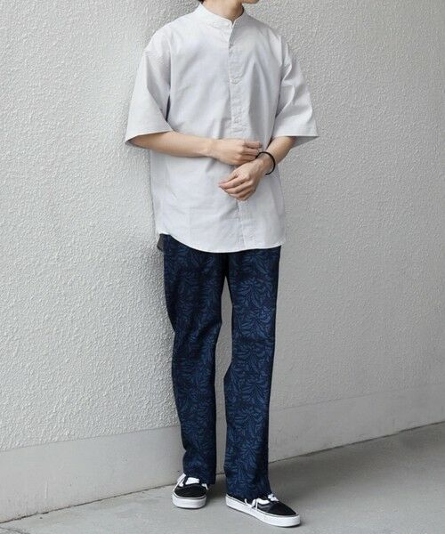 SHIPS / シップス シャツ・ブラウス | 【WEB限定】SHIPS any: ハイブリッドリネン バンドカラー ショートスリーブ シャツ(セットアップ対応)◆ | 詳細1