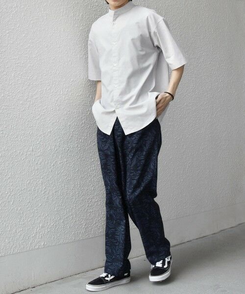 SHIPS / シップス シャツ・ブラウス | 【WEB限定】SHIPS any: ハイブリッドリネン バンドカラー ショートスリーブ シャツ(セットアップ対応)◆ | 詳細2