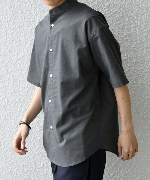 SHIPS / シップス シャツ・ブラウス | 【WEB限定】SHIPS any: ハイブリッドリネン バンドカラー ショートスリーブ シャツ(セットアップ対応)◆ | 詳細10