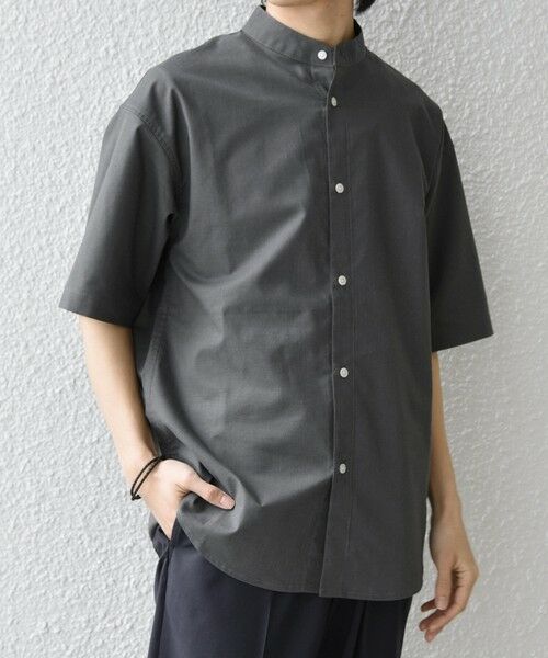 SHIPS / シップス シャツ・ブラウス | 【WEB限定】SHIPS any: ハイブリッドリネン バンドカラー ショートスリーブ シャツ(セットアップ対応)◆ | 詳細11