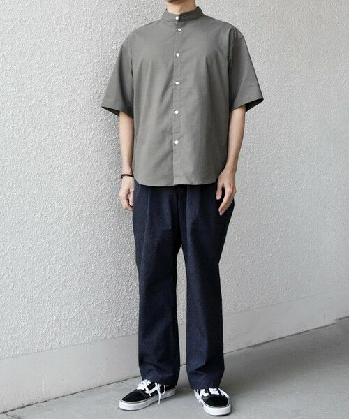 SHIPS / シップス シャツ・ブラウス | 【WEB限定】SHIPS any: ハイブリッドリネン バンドカラー ショートスリーブ シャツ(セットアップ対応)◆ | 詳細14