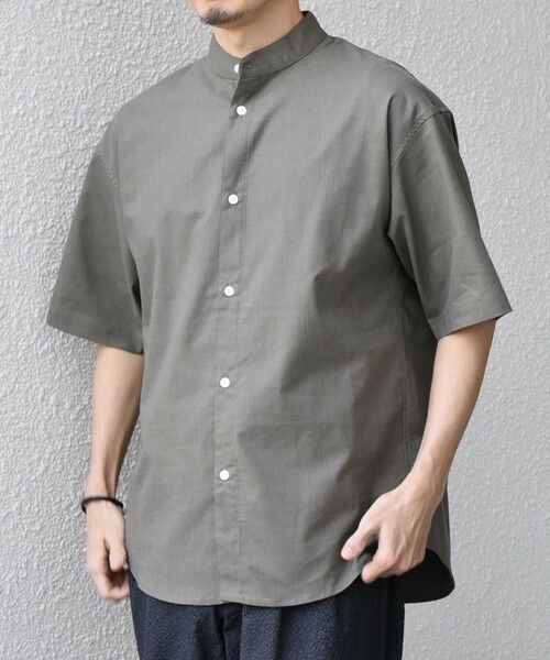 SHIPS / シップス シャツ・ブラウス | 【WEB限定】SHIPS any: ハイブリッドリネン バンドカラー ショートスリーブ シャツ(セットアップ対応)◆ | 詳細16