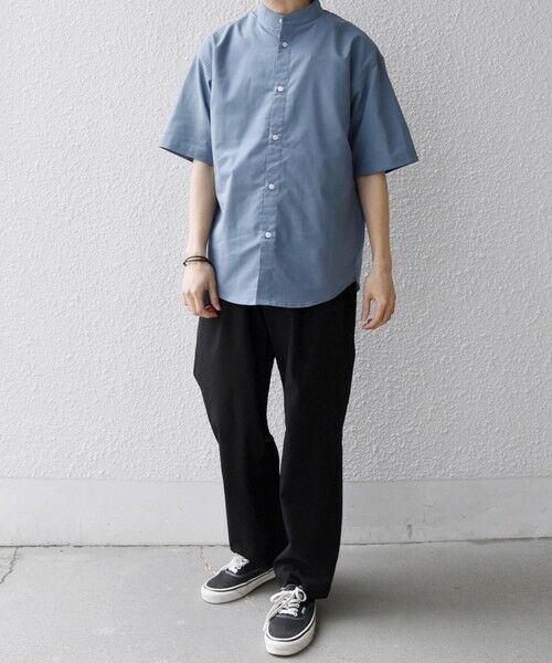 SHIPS / シップス シャツ・ブラウス | 【WEB限定】SHIPS any: ハイブリッドリネン バンドカラー ショートスリーブ シャツ(セットアップ対応)◆ | 詳細20