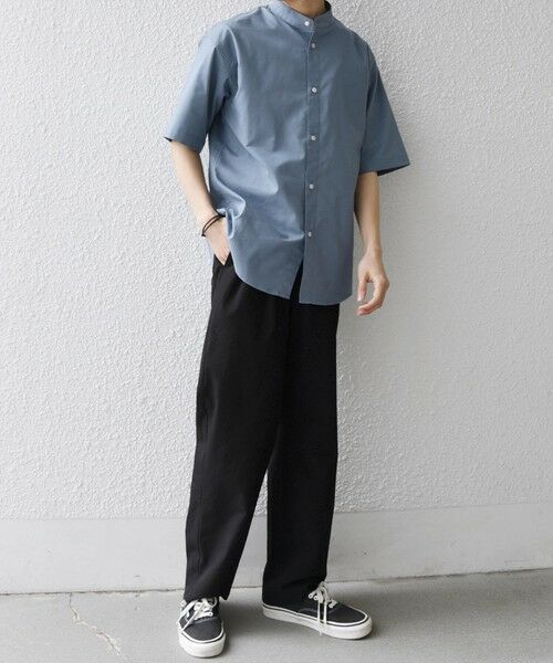 SHIPS / シップス シャツ・ブラウス | 【WEB限定】SHIPS any: ハイブリッドリネン バンドカラー ショートスリーブ シャツ(セットアップ対応)◆ | 詳細21