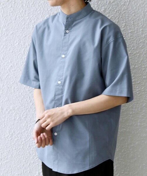 SHIPS / シップス シャツ・ブラウス | 【WEB限定】SHIPS any: ハイブリッドリネン バンドカラー ショートスリーブ シャツ(セットアップ対応)◆ | 詳細23