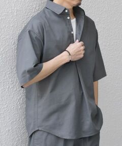 SHIPS / シップス シャツ・ブラウス | 【WEB限定】SHIPS any: ハイブリッドリネン プルオーバー シャツ(セットアップ対応) 26SS◆