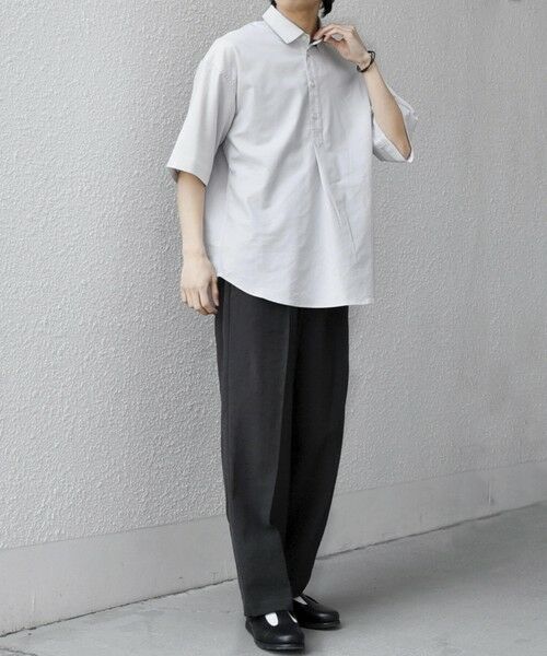 SHIPS / シップス シャツ・ブラウス | 【WEB限定】SHIPS any: ハイブリッドリネン プルオーバー シャツ(セットアップ対応) 26SS◆ | 詳細2