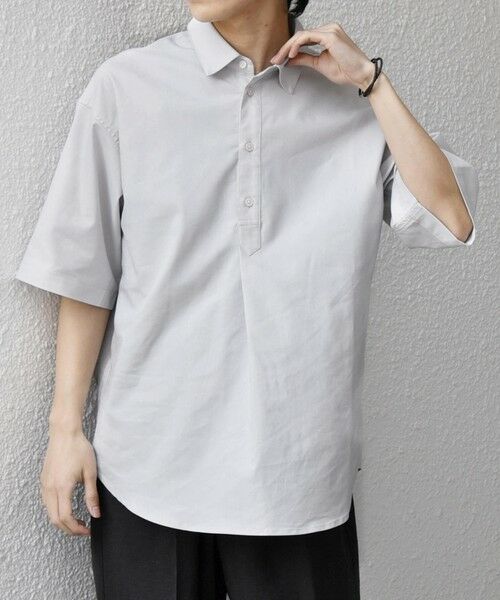 SHIPS / シップス シャツ・ブラウス | 【WEB限定】SHIPS any: ハイブリッドリネン プルオーバー シャツ(セットアップ対応) 26SS◆ | 詳細5