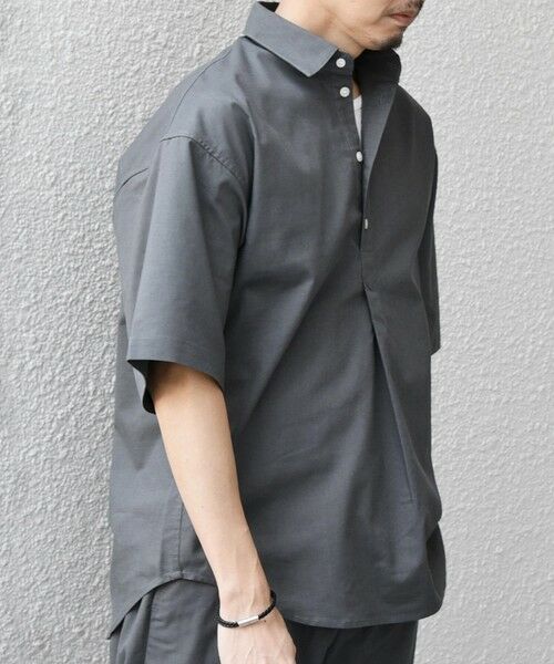 SHIPS / シップス シャツ・ブラウス | 【WEB限定】SHIPS any: ハイブリッドリネン プルオーバー シャツ(セットアップ対応) 26SS◆ | 詳細17