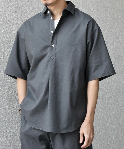 SHIPS / シップス シャツ・ブラウス | 【WEB限定】SHIPS any: ハイブリッドリネン プルオーバー シャツ(セットアップ対応) 26SS◆ | 詳細16