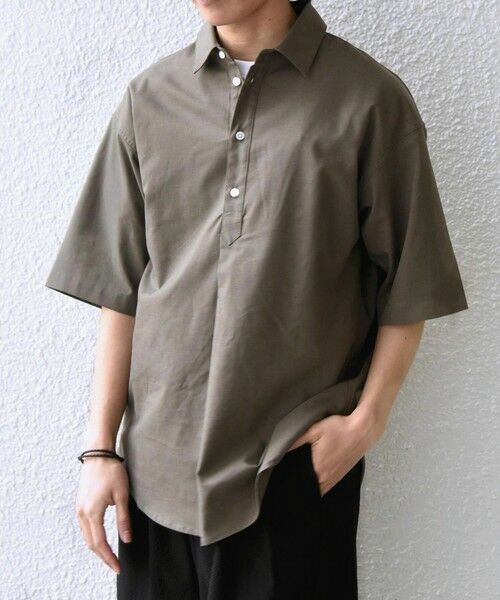 SHIPS / シップス シャツ・ブラウス | 【WEB限定】SHIPS any: ハイブリッドリネン プルオーバー シャツ(セットアップ対応) 26SS◆ | 詳細22