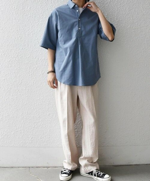 SHIPS / シップス シャツ・ブラウス | 【WEB限定】SHIPS any: ハイブリッドリネン プルオーバー シャツ(セットアップ対応) 26SS◆ | 詳細27