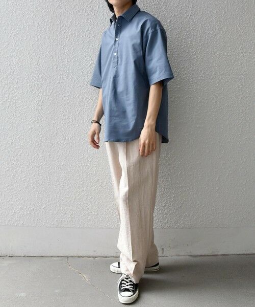 SHIPS / シップス シャツ・ブラウス | 【WEB限定】SHIPS any: ハイブリッドリネン プルオーバー シャツ(セットアップ対応) 26SS◆ | 詳細28