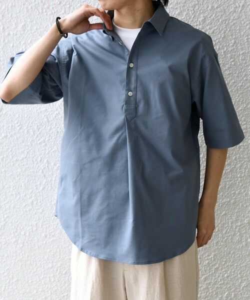 SHIPS / シップス シャツ・ブラウス | 【WEB限定】SHIPS any: ハイブリッドリネン プルオーバー シャツ(セットアップ対応) 26SS◆ | 詳細29