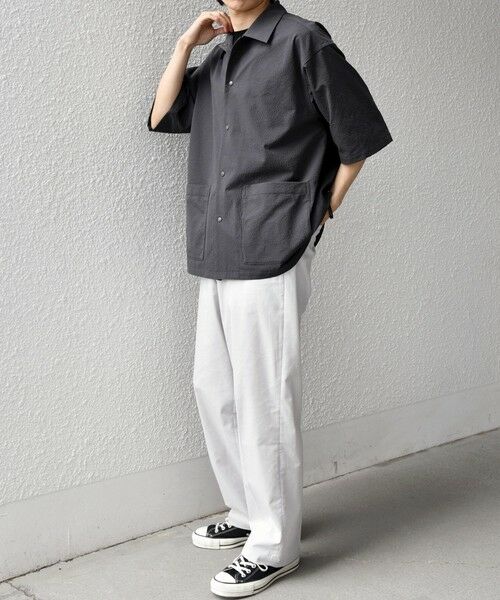 SHIPS / シップス シャツ・ブラウス | SHIPS any:〈撥水/軽量/ストレッチ〉SOLOTEX(R) シアサッカー キャンプポケット シャツ 26SS◆ | 詳細2