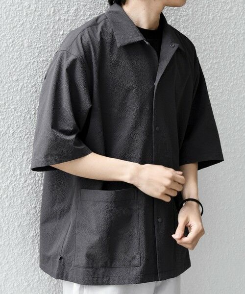 SHIPS / シップス シャツ・ブラウス | SHIPS any:〈撥水/軽量/ストレッチ〉SOLOTEX(R) シアサッカー キャンプポケット シャツ 26SS◆ | 詳細4