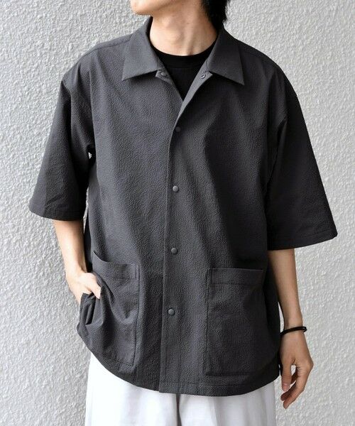 SHIPS / シップス シャツ・ブラウス | SHIPS any:〈撥水/軽量/ストレッチ〉SOLOTEX(R) シアサッカー キャンプポケット シャツ◇ | 詳細7