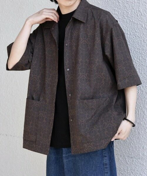 SHIPS / シップス シャツ・ブラウス | SHIPS any:〈撥水/軽量/ストレッチ〉SOLOTEX(R) シアサッカー キャンプポケット シャツ 26SS◆（キャメル）