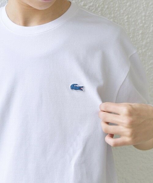 SHIPS / シップス Tシャツ | 【SHIPS any別注】LACOSTE: ワンポイント ロゴ ピケ クルーネック Tシャツ 26SS◆ | 詳細5