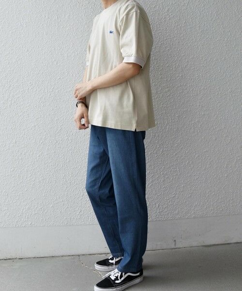 SHIPS / シップス Tシャツ | 【SHIPS any別注】LACOSTE: ワンポイント ロゴ ピケ クルーネック Tシャツ 26SS◆ | 詳細7