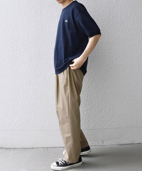 SHIPS / シップス Tシャツ | 【SHIPS any別注】LACOSTE: ワンポイント ロゴ ピケ クルーネック Tシャツ 26SS◆ | 詳細12